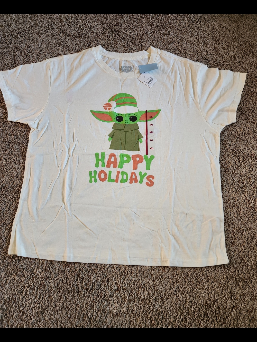 MAD Engine Star Wars Cream Graphic Tee For Woman Size 2XL